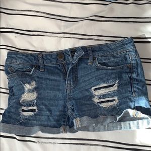 Aeropostale ripped denim shorts